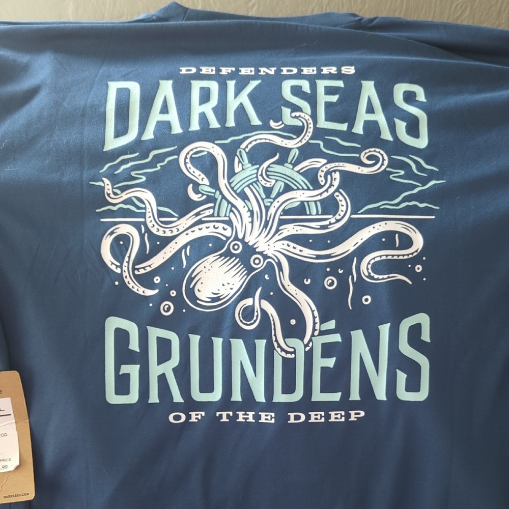 Dark Seas Blue Graphic Tee